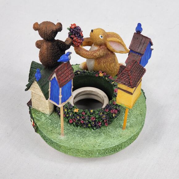 Deb Strain 'A CARING FRIEND IS A SHARING FRIEND' Candle Jar Capper Topper - Picture 3 of 6